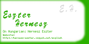 eszter hernesz business card